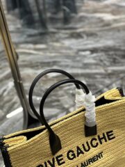 Saint Laurent Rive Gauche Tote Bag In Raffia 48cm - Image 4