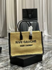 Saint Laurent Rive Gauche Tote Bag In Raffia 48cm - Image 2